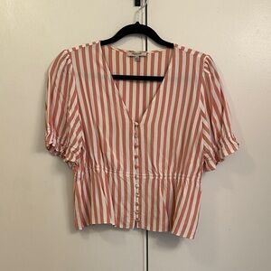 Madewell Striped Button-Up Blouse